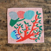 moritaMiW/モリタミウ　ガーゼパイルハンカチ 樹林ナマケモノ