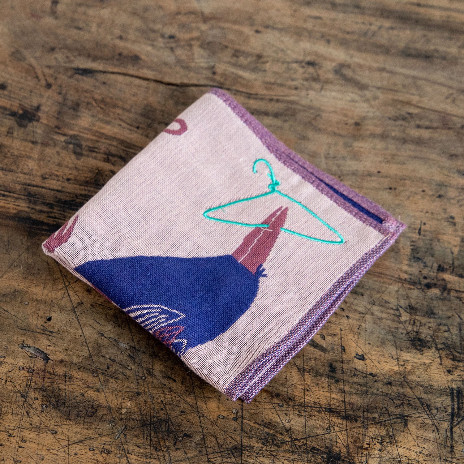 moritaMiW/モリタミウ ガーゼハンカチタオル カラスと針金ハンガー