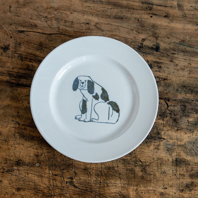 トラネコボンボン　犬の丸皿 (大)