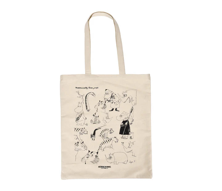 Moomin/ムーミン 　ムーミン谷とジャングル トートバッグ ナチュラルカラー