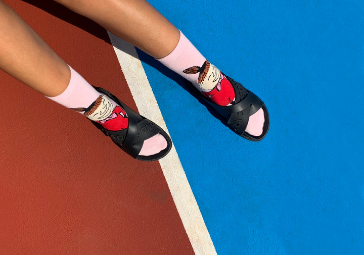 Moomin/ムーミン 　レディース クラシック ソックス ハッピー リトルミイ ベイビーピンク