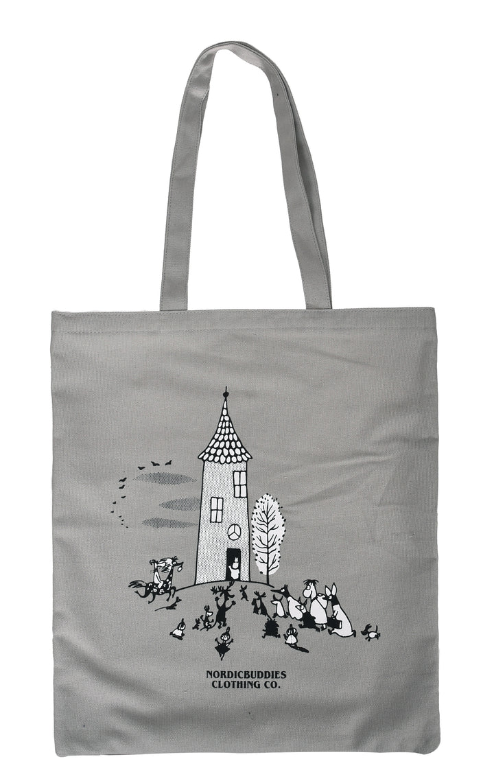 Moomin/ムーミン 扉はいつも開いている トートバッグ グレー