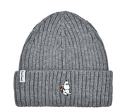 Moomin/ムーミン 　ウィンター 刺繍 ビーニー  ニット帽 ムーミン グレー