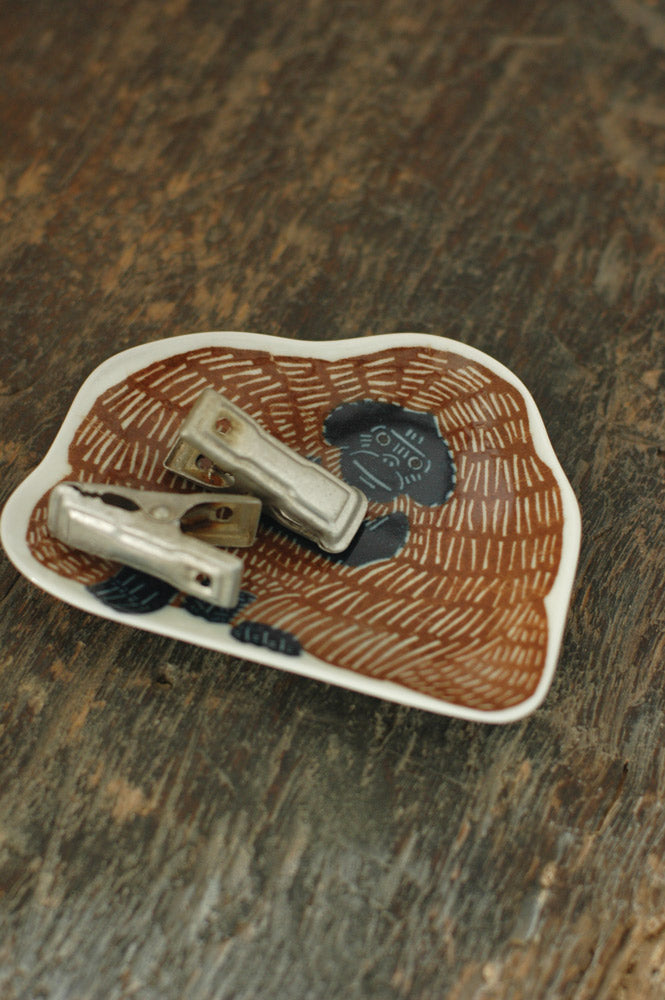 KATA KATA/カタカタ　倉敷意匠計画室　印判手 豆皿 オラウータン