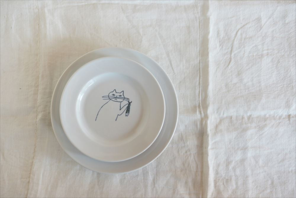 トラネコボンボン　猫の丸皿 (小)