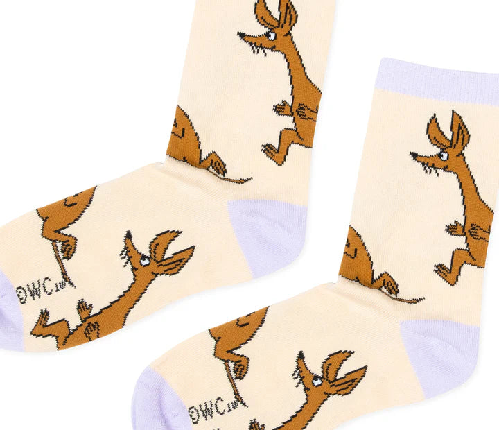 Moomin/ムーミン 　レディース クラシック ソックス スニフ ベージュ・パープル