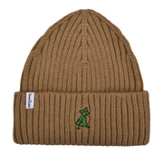 Moomin/ムーミン 　ウィンター 刺繍 ビーニー  ニット帽 スナフキン ブラウン