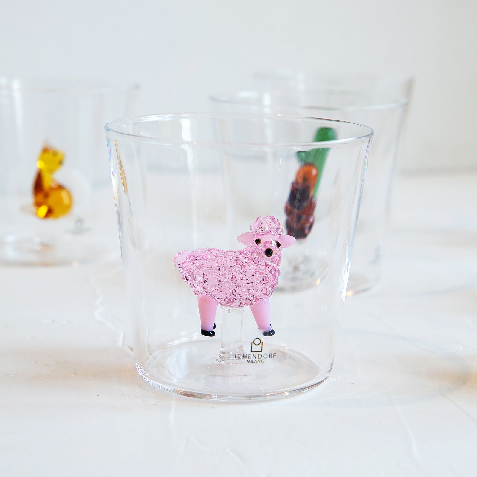 ICHENDORF MILANO/イッケンドルフミラノ　タンブラーグラス アンバーキャット ホワイトテール