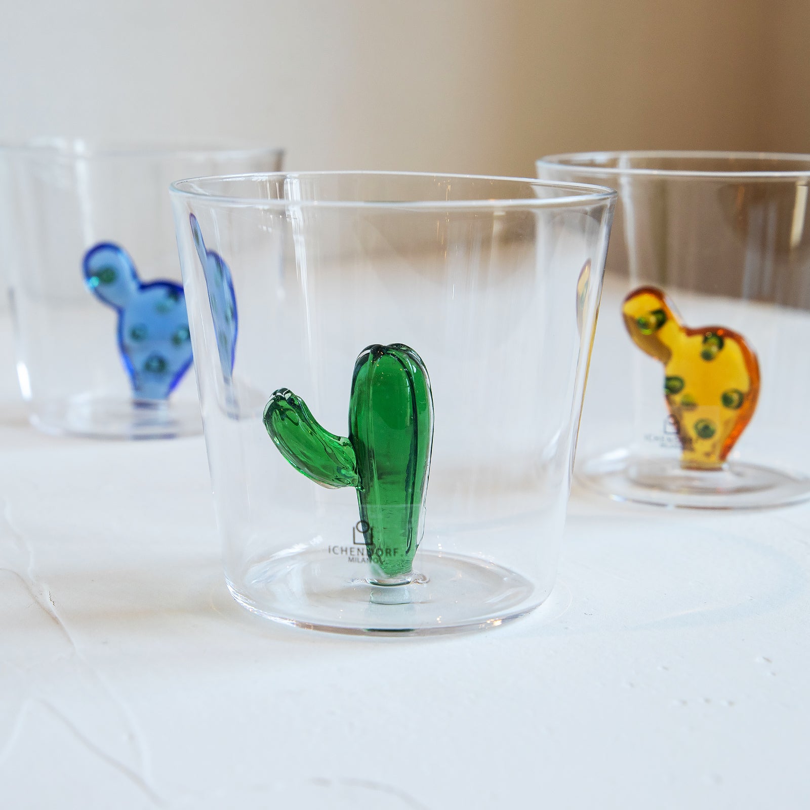 ICHENDORF MILANO/イッケンドルフミラノ　タンブラーグラス カクタス グリーン