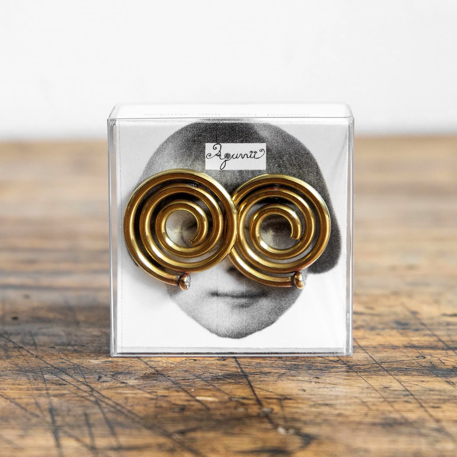 アンティーク雑貨 Mina 真鍮細工のアンティークのスタンプボックス（ブラス小物ケース