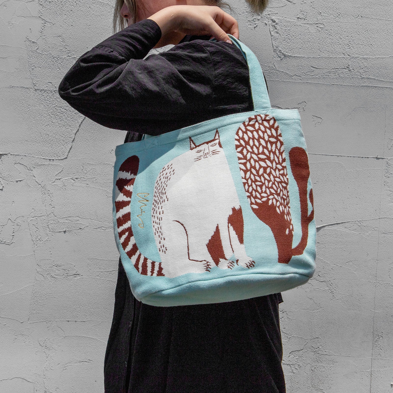 moritaMiW/モリタミウ　トートバッグ 公園の大きな樹のネコたち