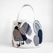 moritaMiW/モリタミウ　トートバッグ 川ほとりのニンマリのウたち