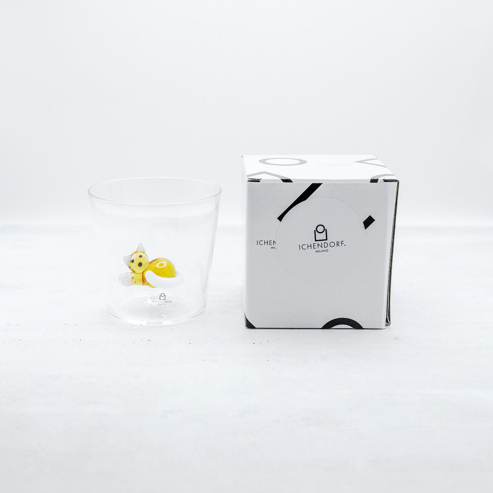 ICHENDORF MILANO/イッケンドルフミラノ　タンブラーグラス アンバーキャット ホワイトテール