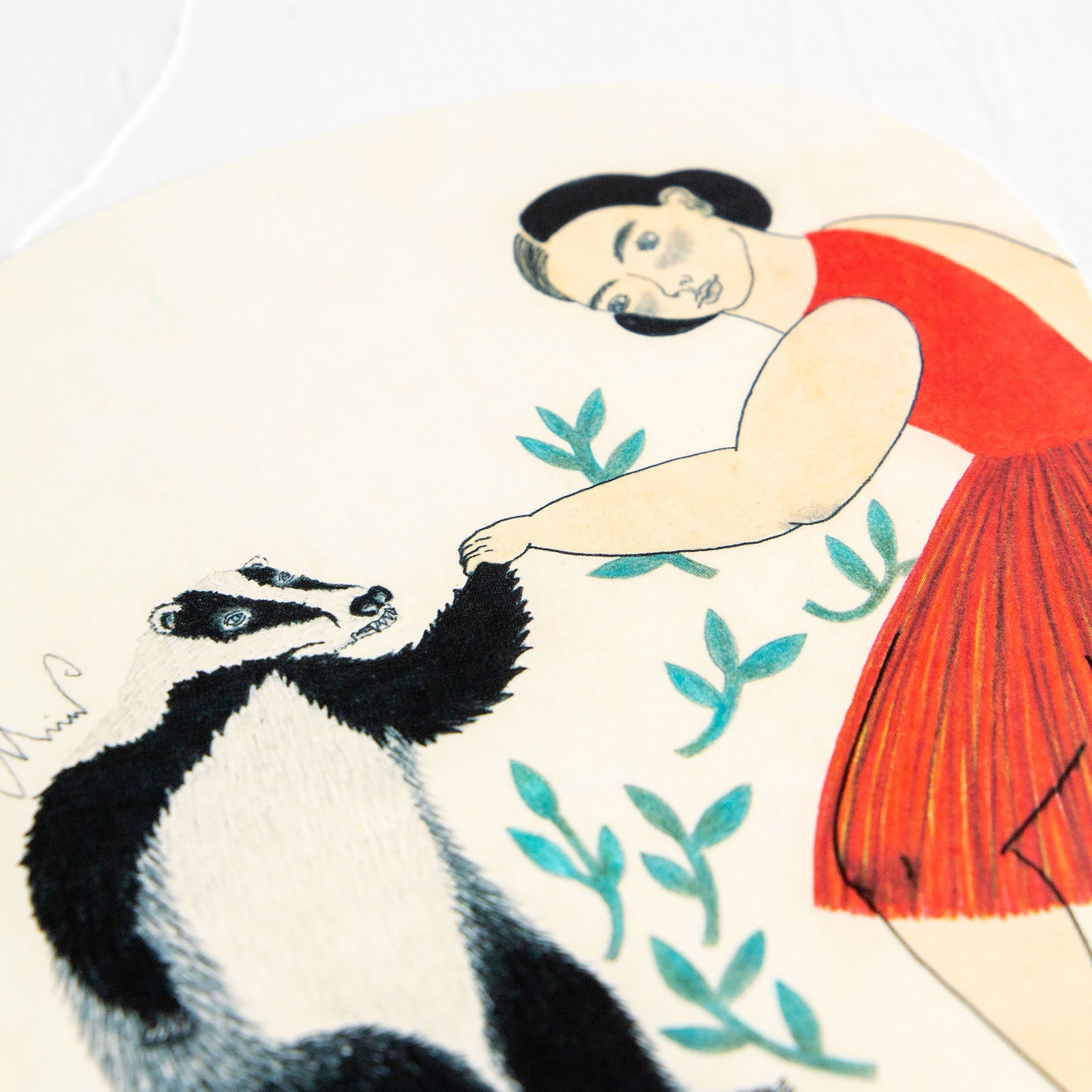 moritaMiW/モリタミウ　ポストカード ムジナの穴で