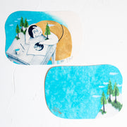 moritaMiW/モリタミウ　ポストカード 机上のヘンテコロン