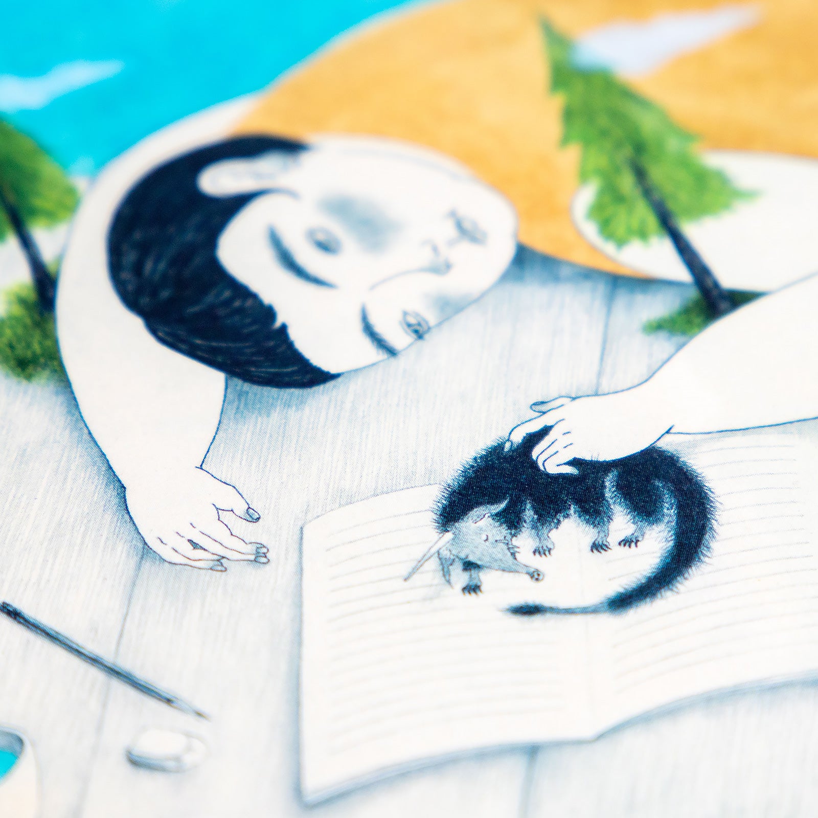 moritaMiW/モリタミウ　ポストカード 机上のヘンテコロン