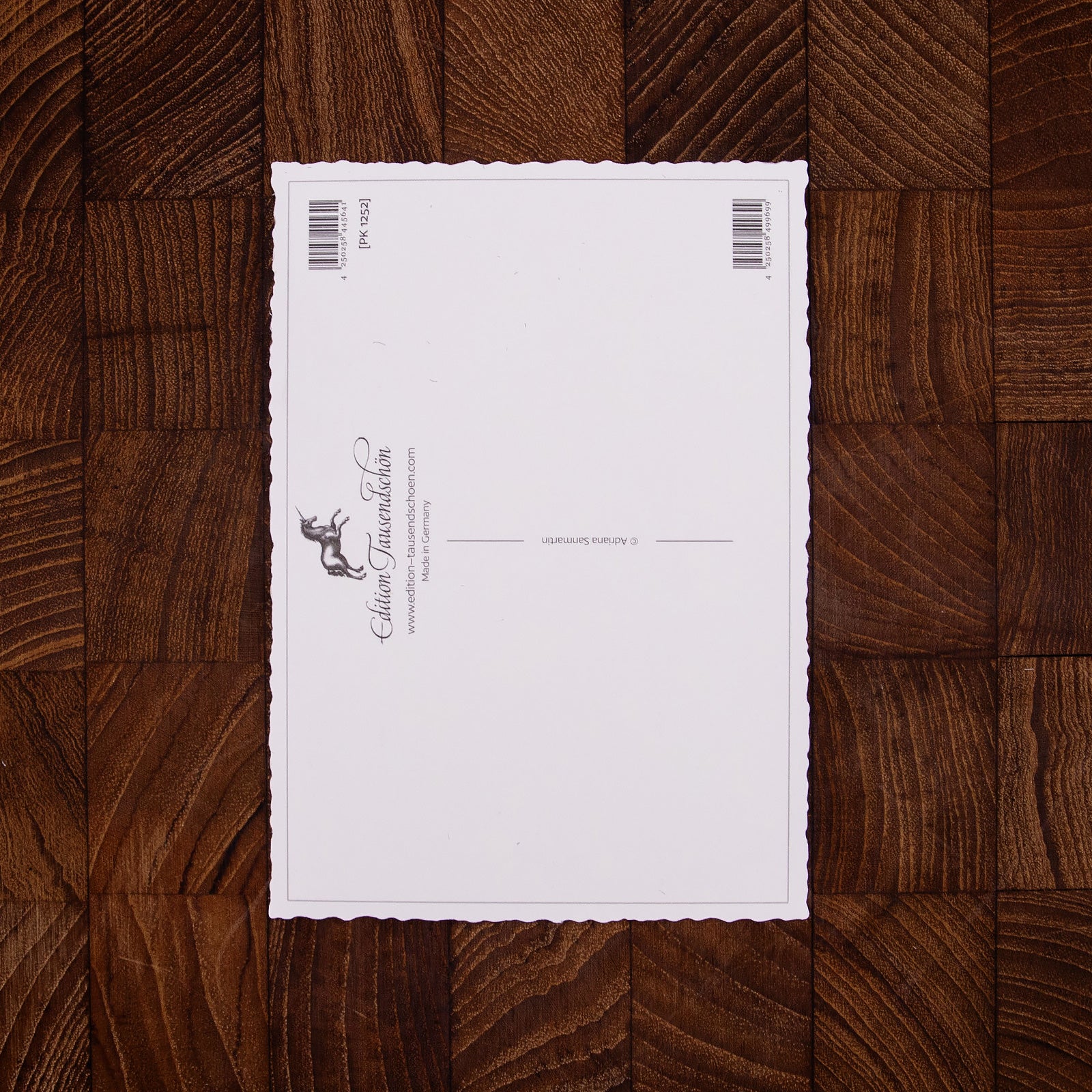 ドイツ製 クリスマス ポストカード ラメ＆ダイカット加工 気球とメリーゴーランド