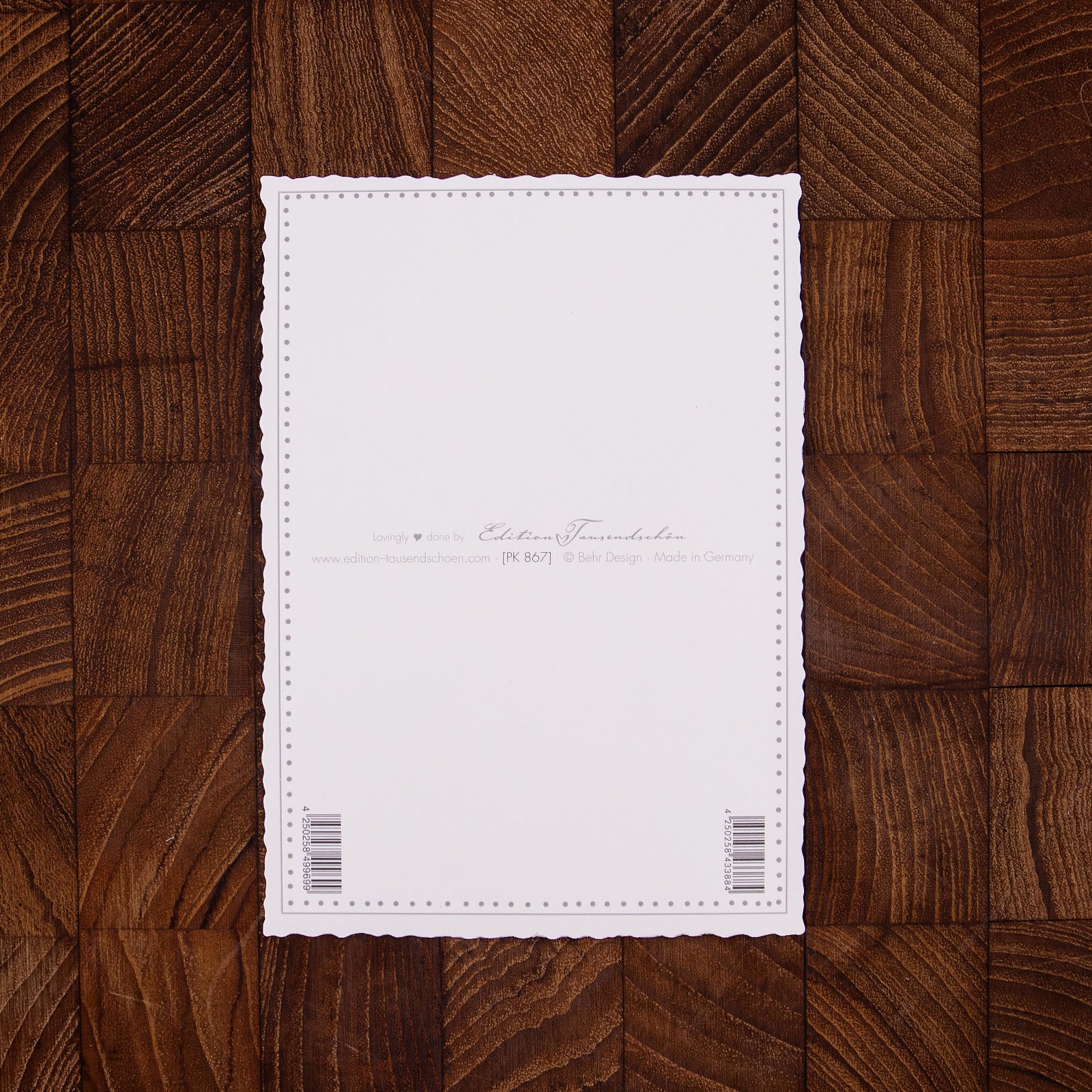 ドイツ製 クリスマス ポストカード ラメ＆ダイカット加工 サンタ＆雪だるま