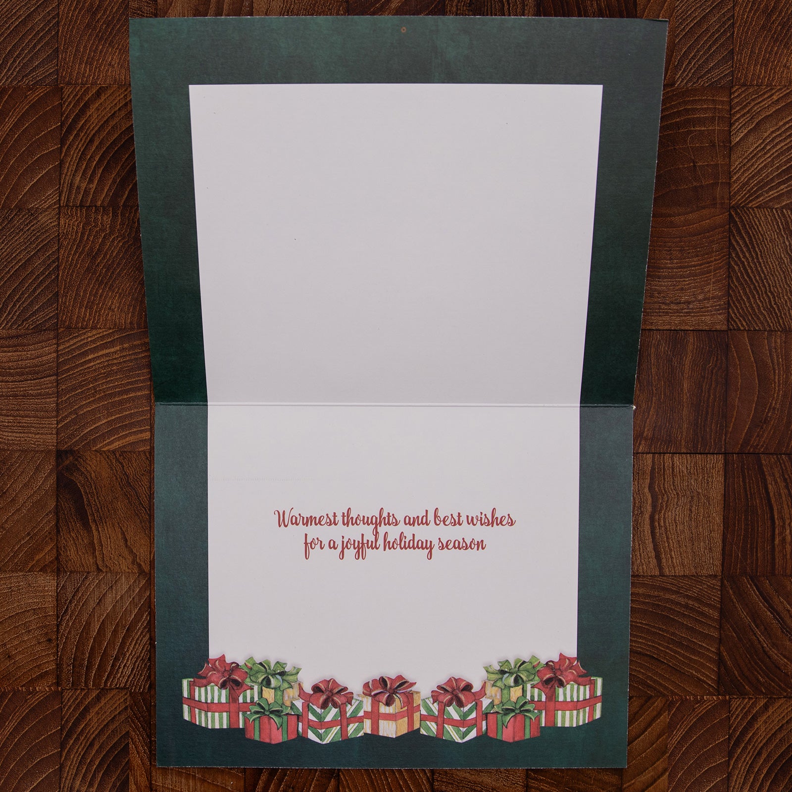 LANG社　クリスマスグリーティングカード　キラキラグリッター加工　カラーデザイン封筒付き