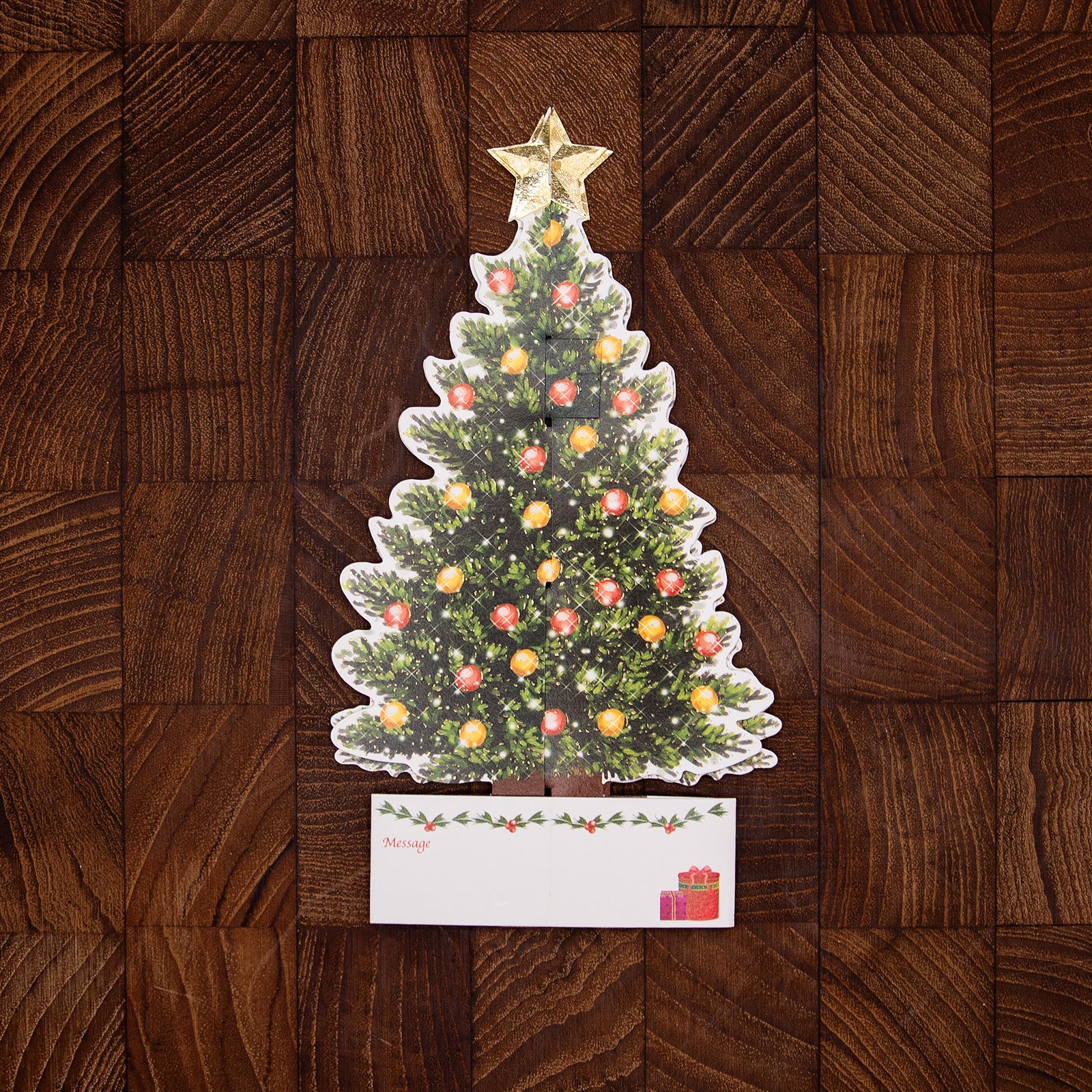 クリスマス POP-UP　グリーティングカード　X’masカード　クリスマスツリー