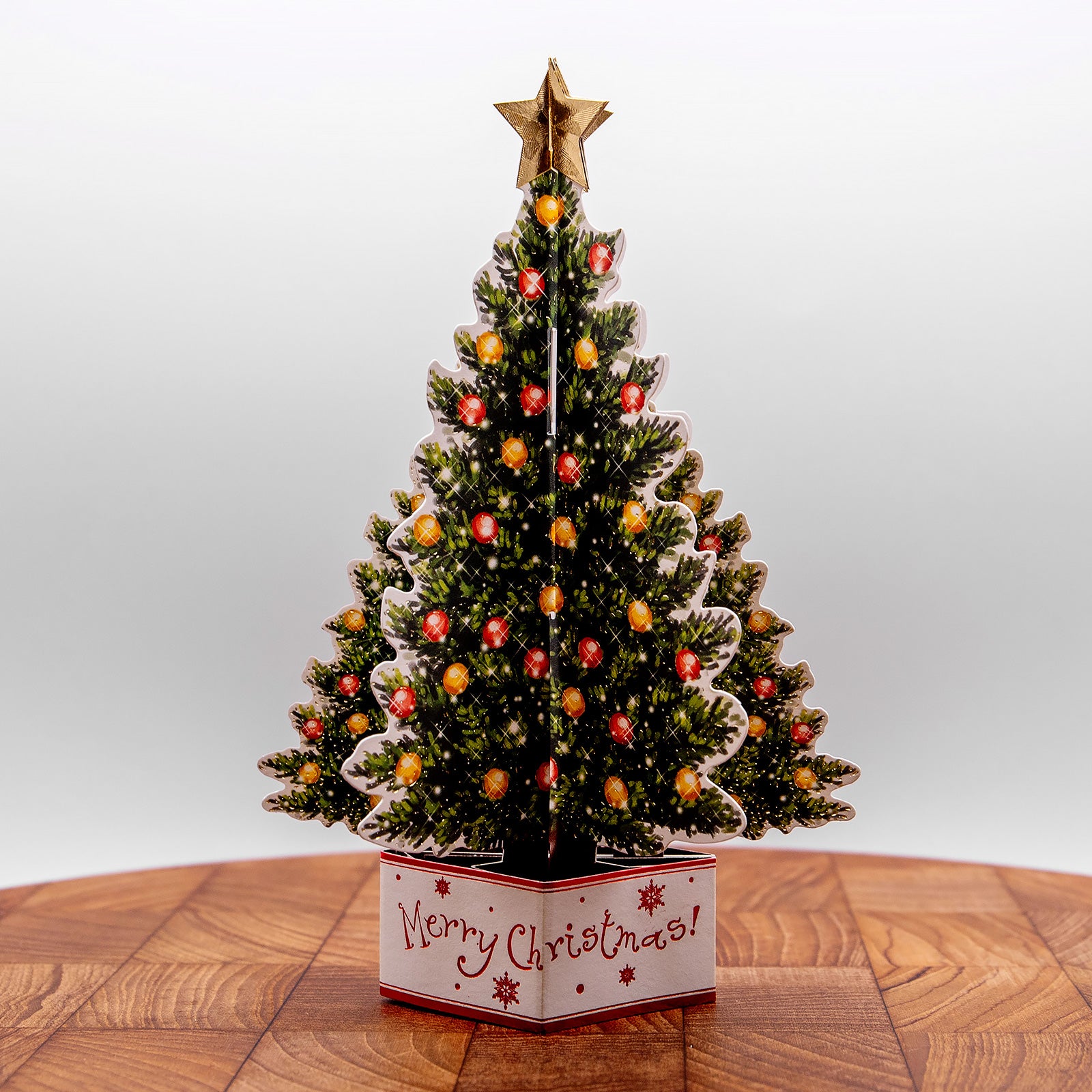 クリスマス POP-UP　グリーティングカード　X’masカード　クリスマスツリー