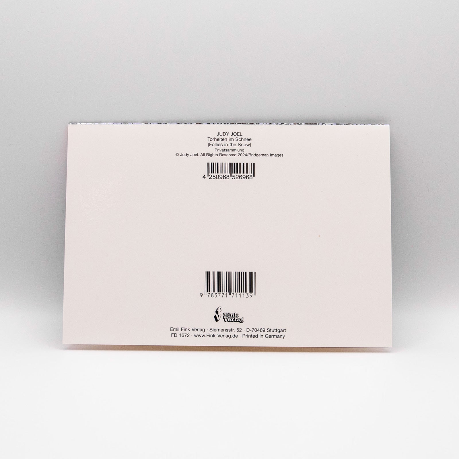 ドイツ製 クリスマス　グリーティングカード 雪の中のよろこび