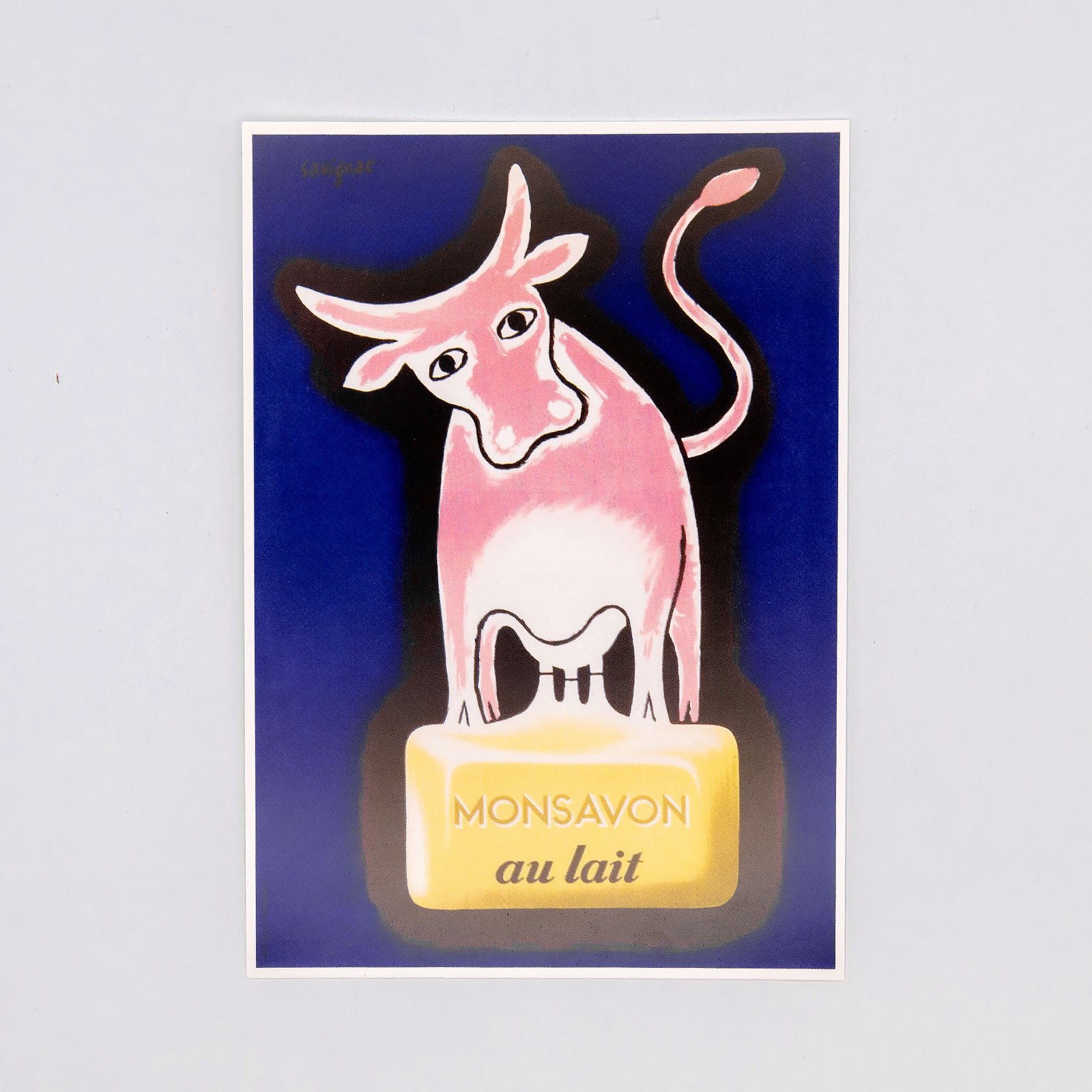 Raymond Savignac/レイモン・サヴィニャック　ポストカード (牛乳石鹸)