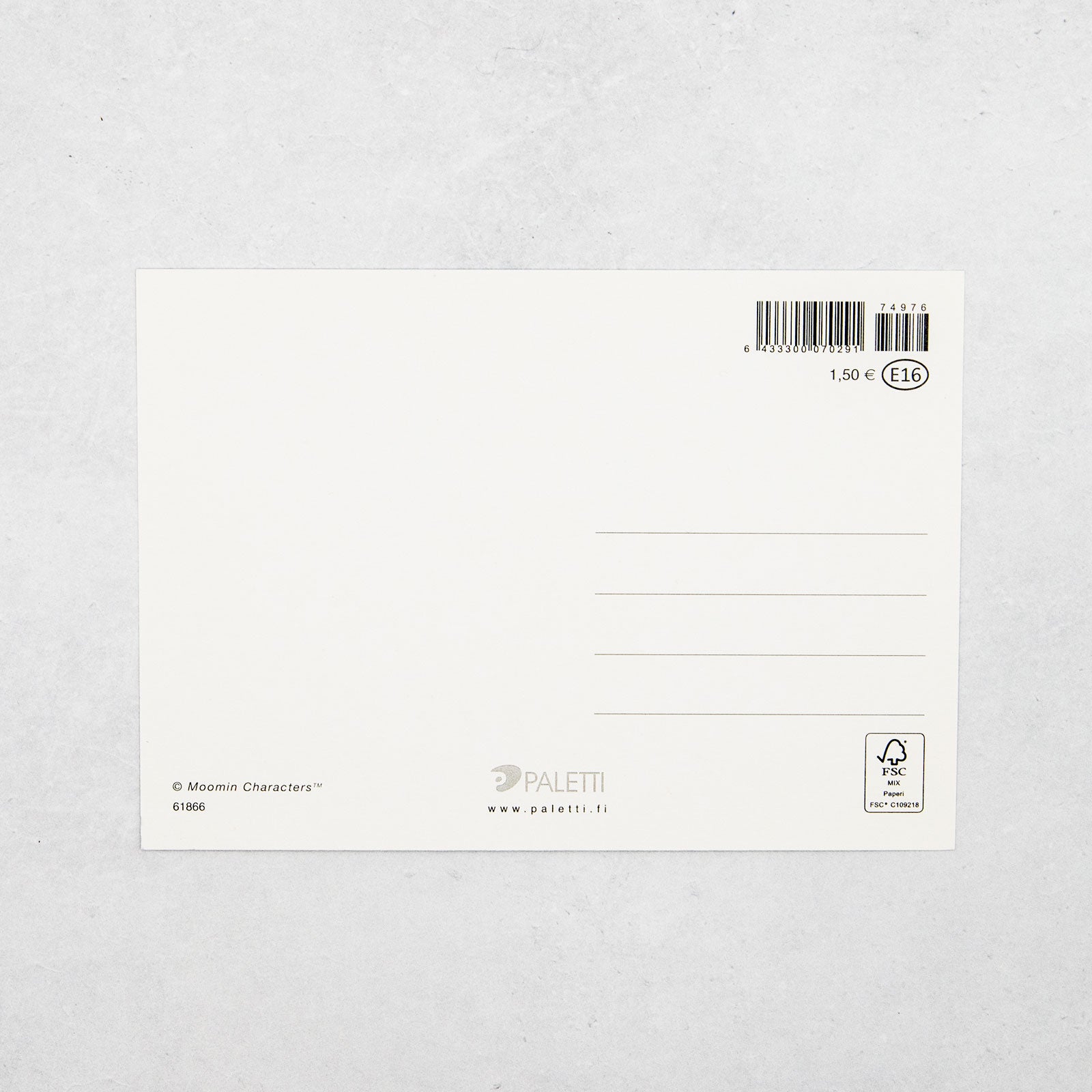 Moomin/ムーミン　ポストカード フィッシング