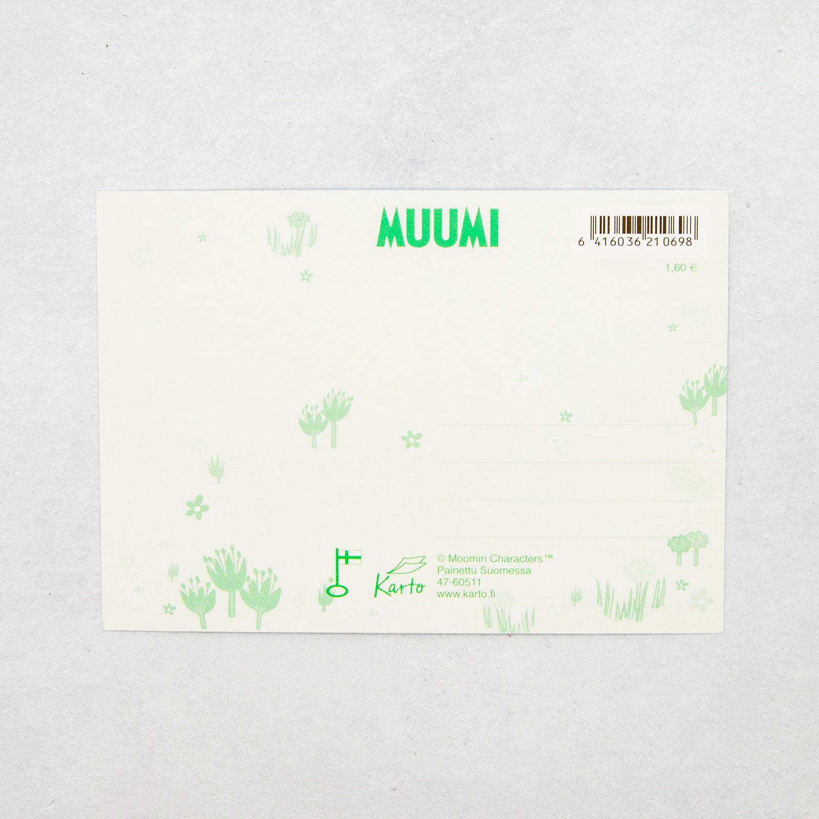 Moomin/ムーミン　ポストカード ムーミンとスニフ＿H