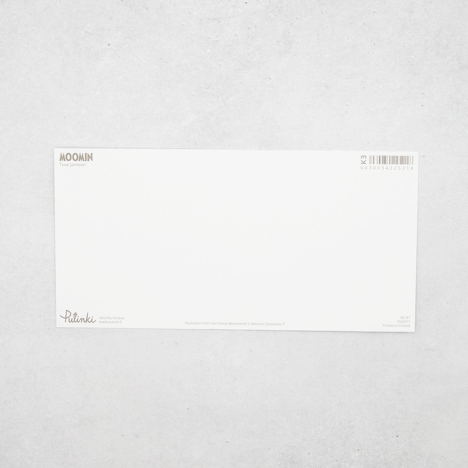 Moomin/ムーミン　アートワークパノラマポストカード 楽しいムーミン一家