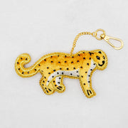 COTTAGE/コテージ　ザリ刺繍 キーホルダー レオパード