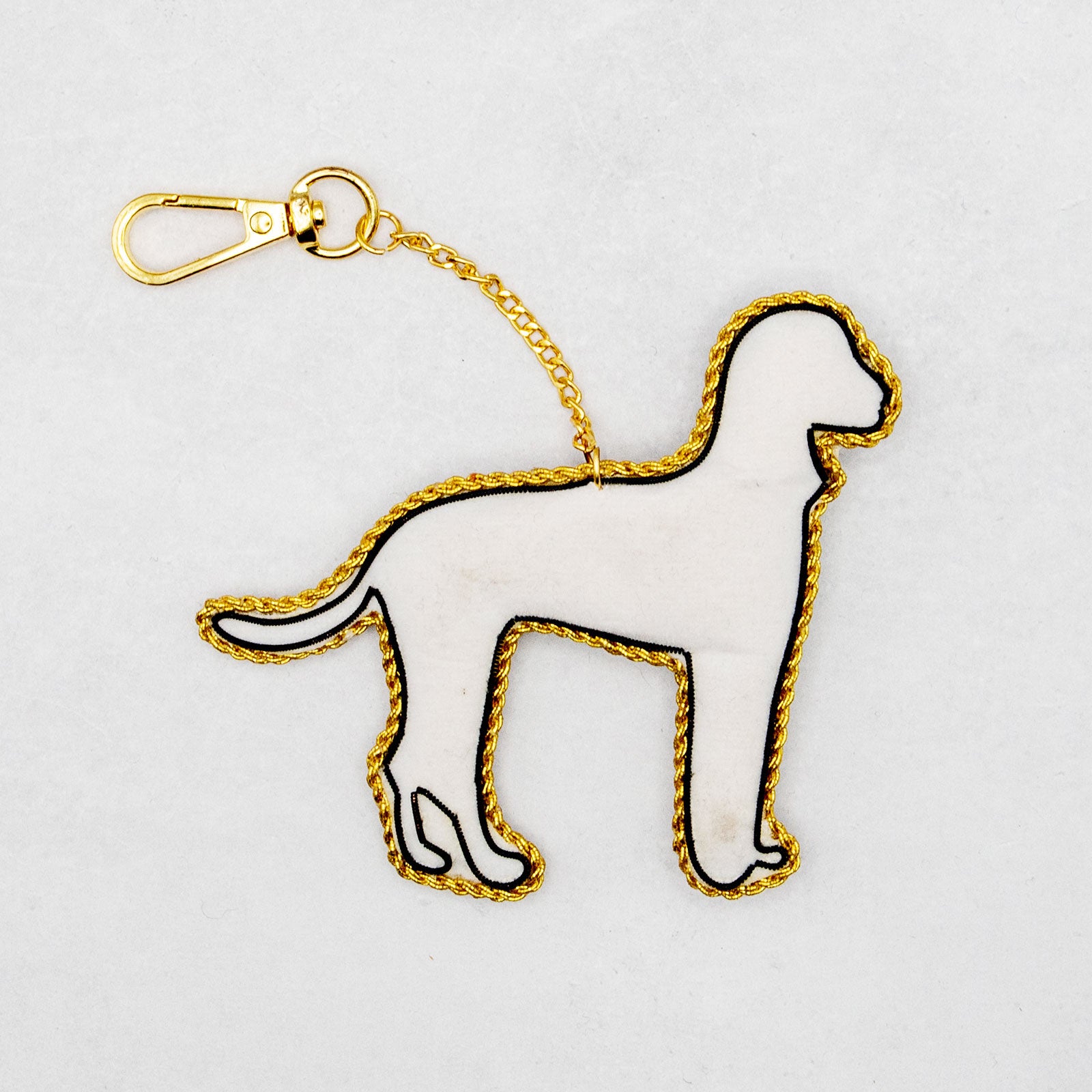 COTTAGE/コテージ　ザリ刺繍 キーホルダー ダルメシアン