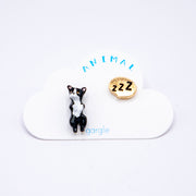 gargle/ガーグル　あお向けアニマル ピアス (フレブル)