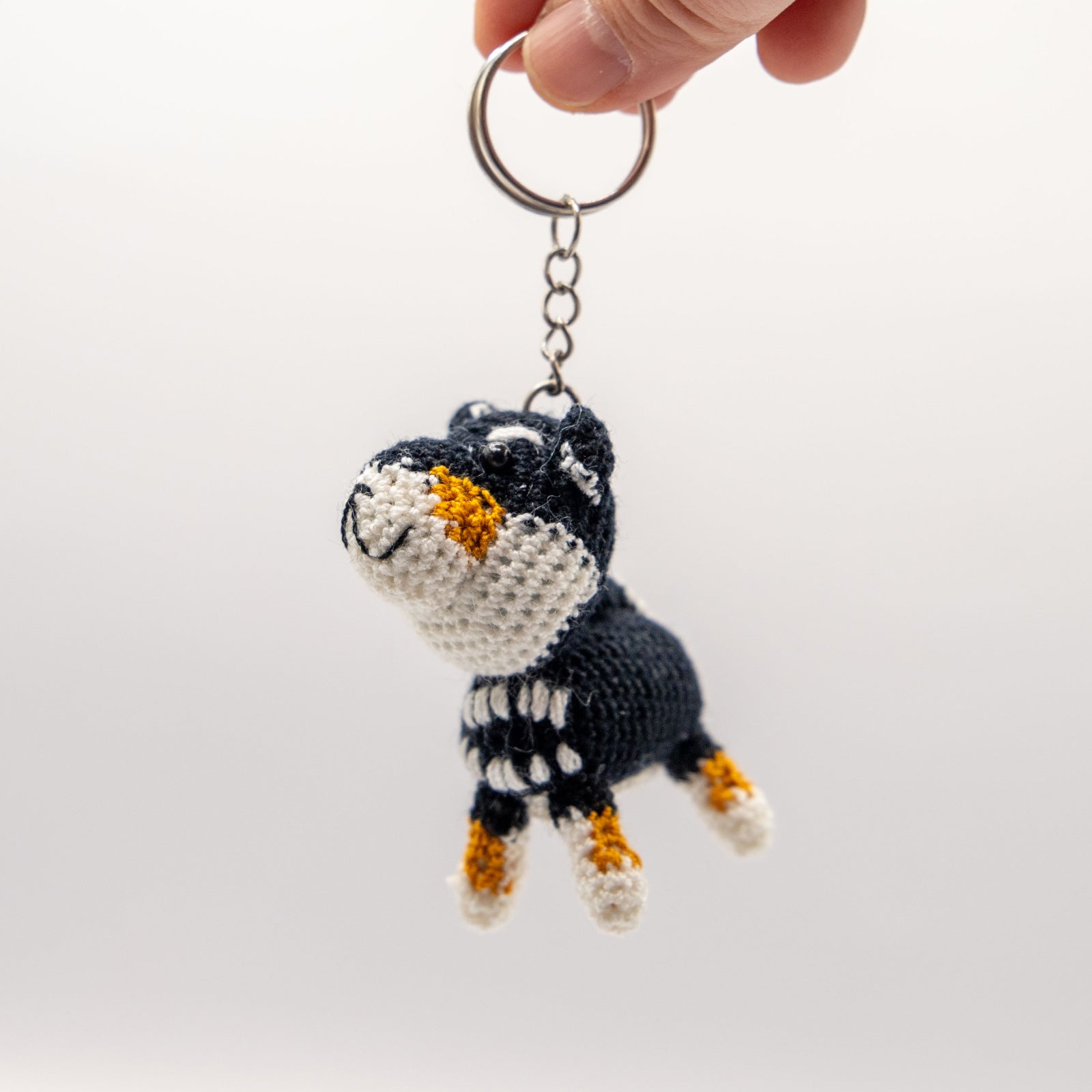 あみぐるみ　柴犬　キーホルダー