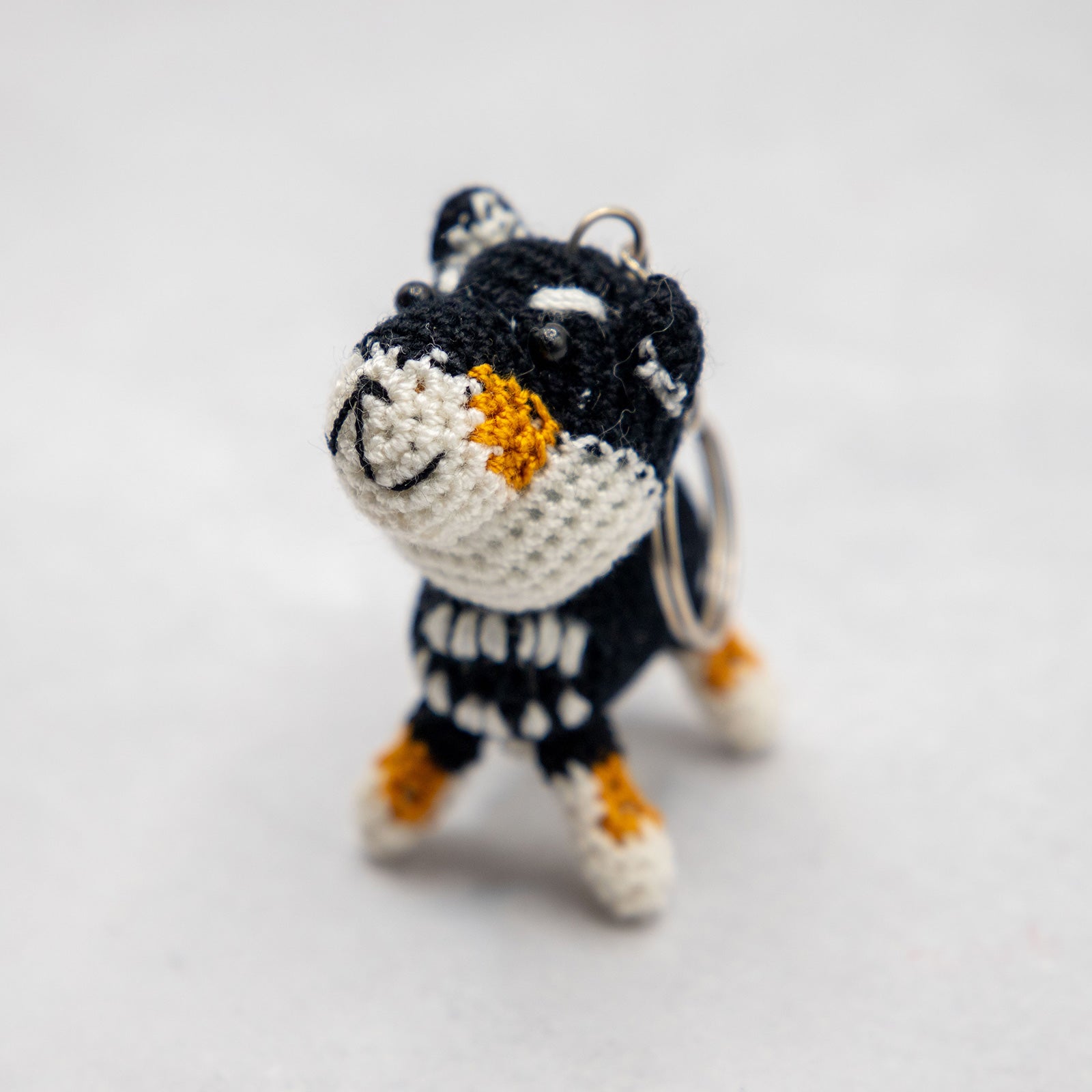 あみぐるみ　柴犬　キーホルダー