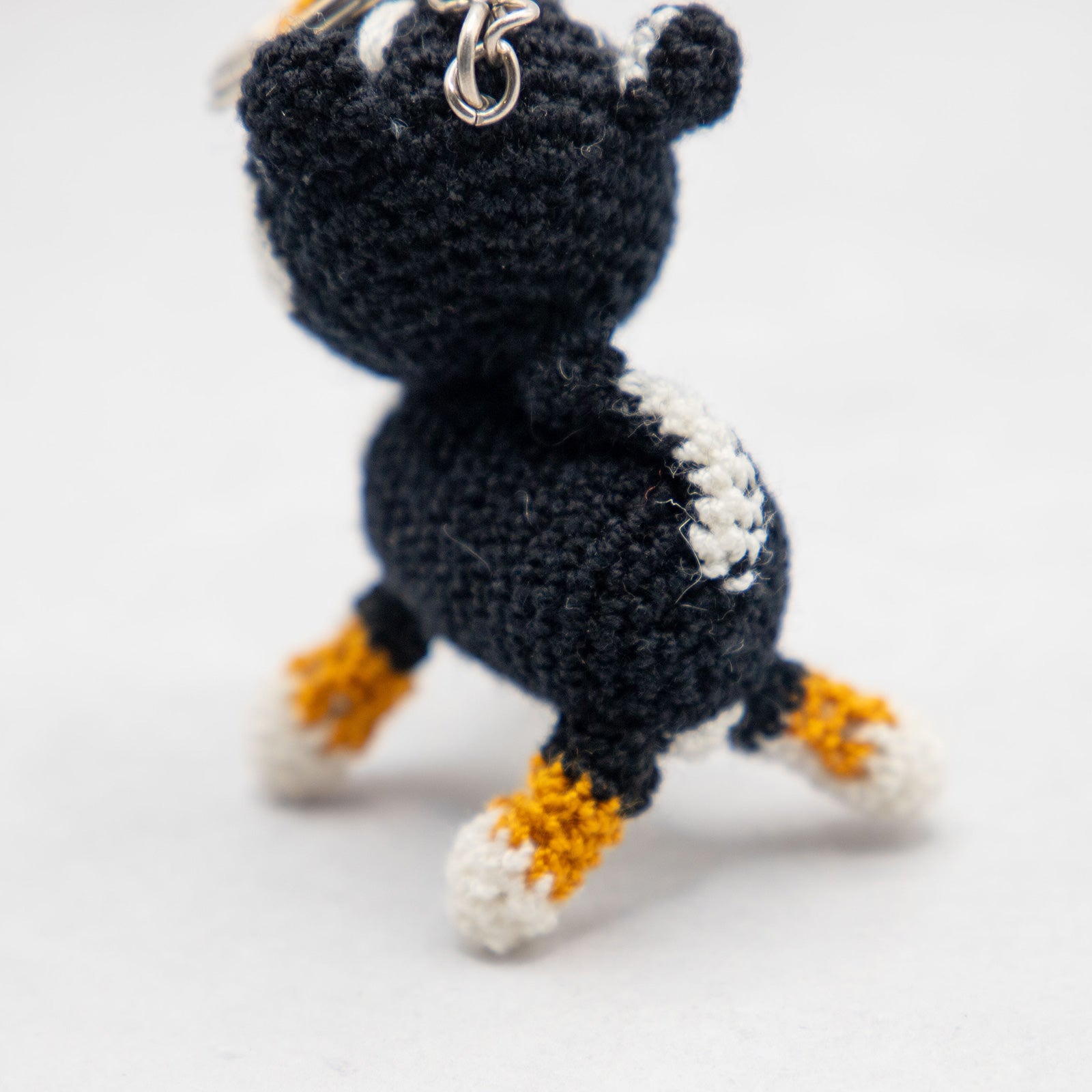 あみぐるみ　柴犬　キーホルダー