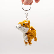 あみぐるみ　柴犬　キーホルダー