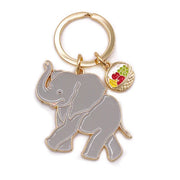 キーホルダー　アニマルキーリング ゾウ