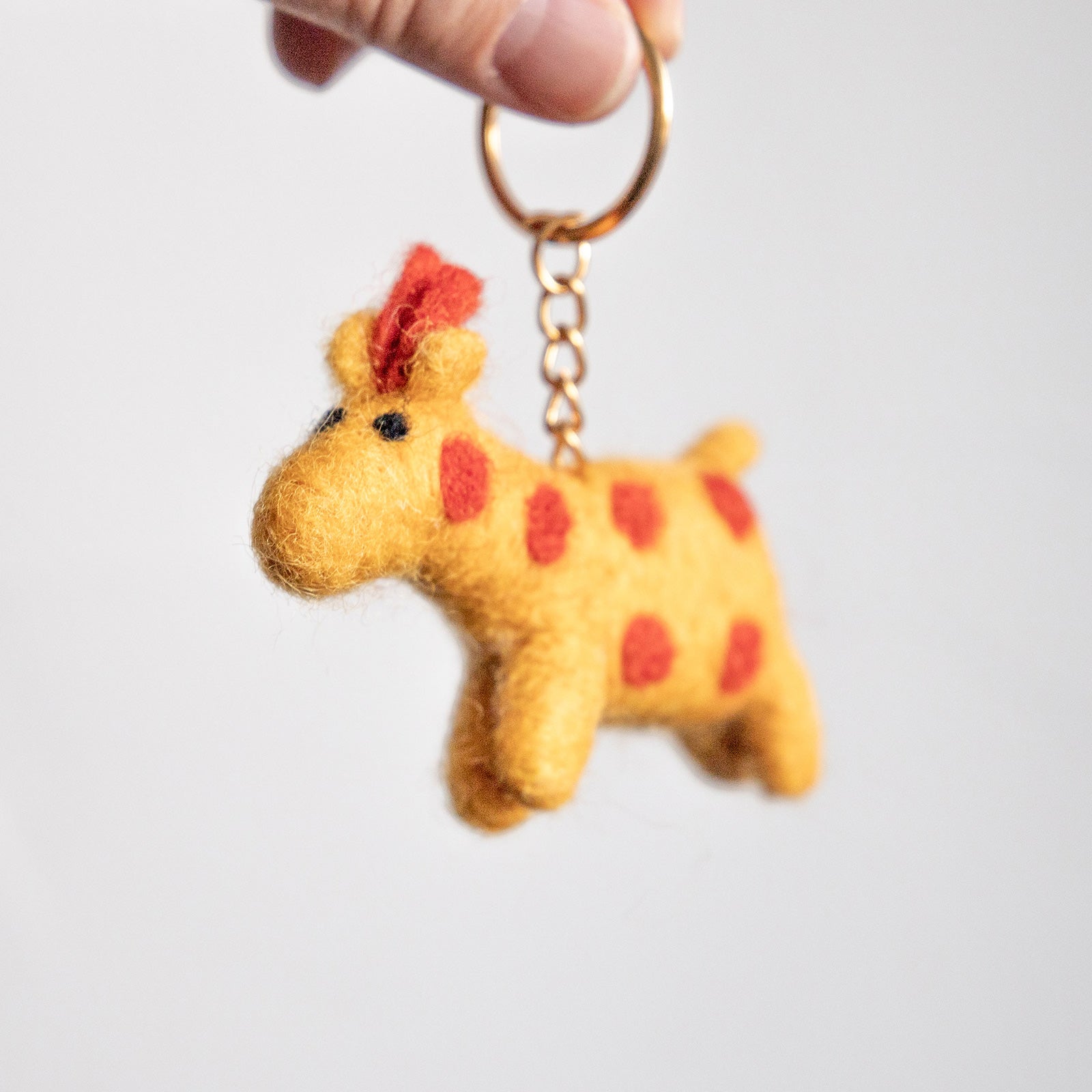 COTTAGE/コテージ　フェルトキーホルダー キリン