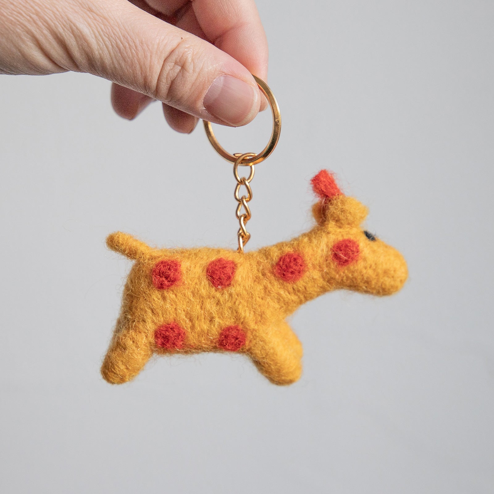 COTTAGE/コテージ　フェルトキーホルダー キリン