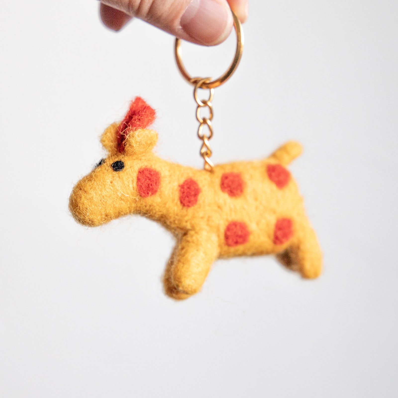 COTTAGE/コテージ　フェルトキーホルダー キリン