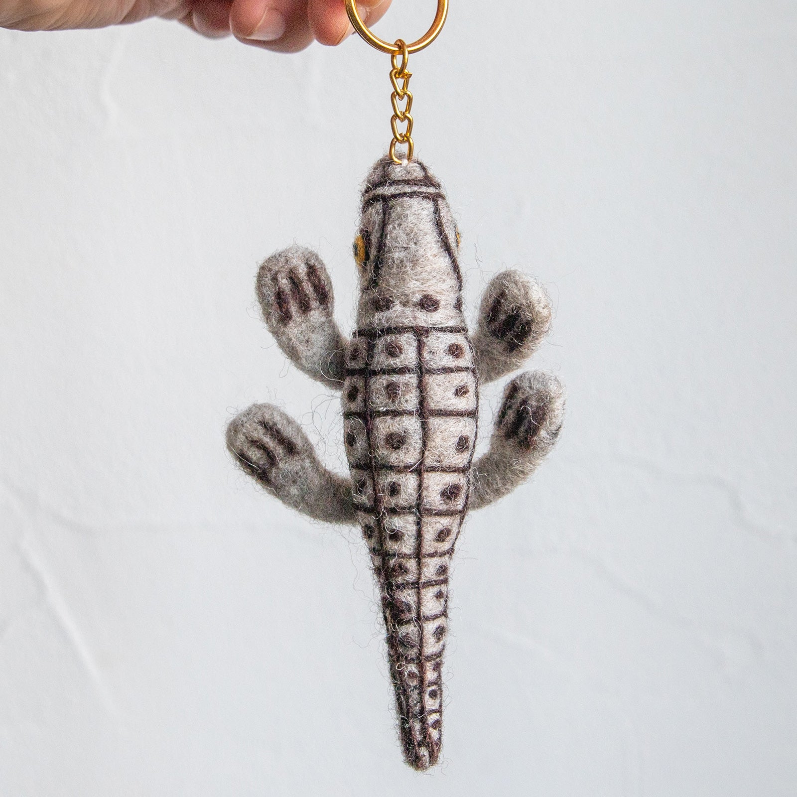 COTTAGE/コテージ　フェルトキーホルダー クロコダイル