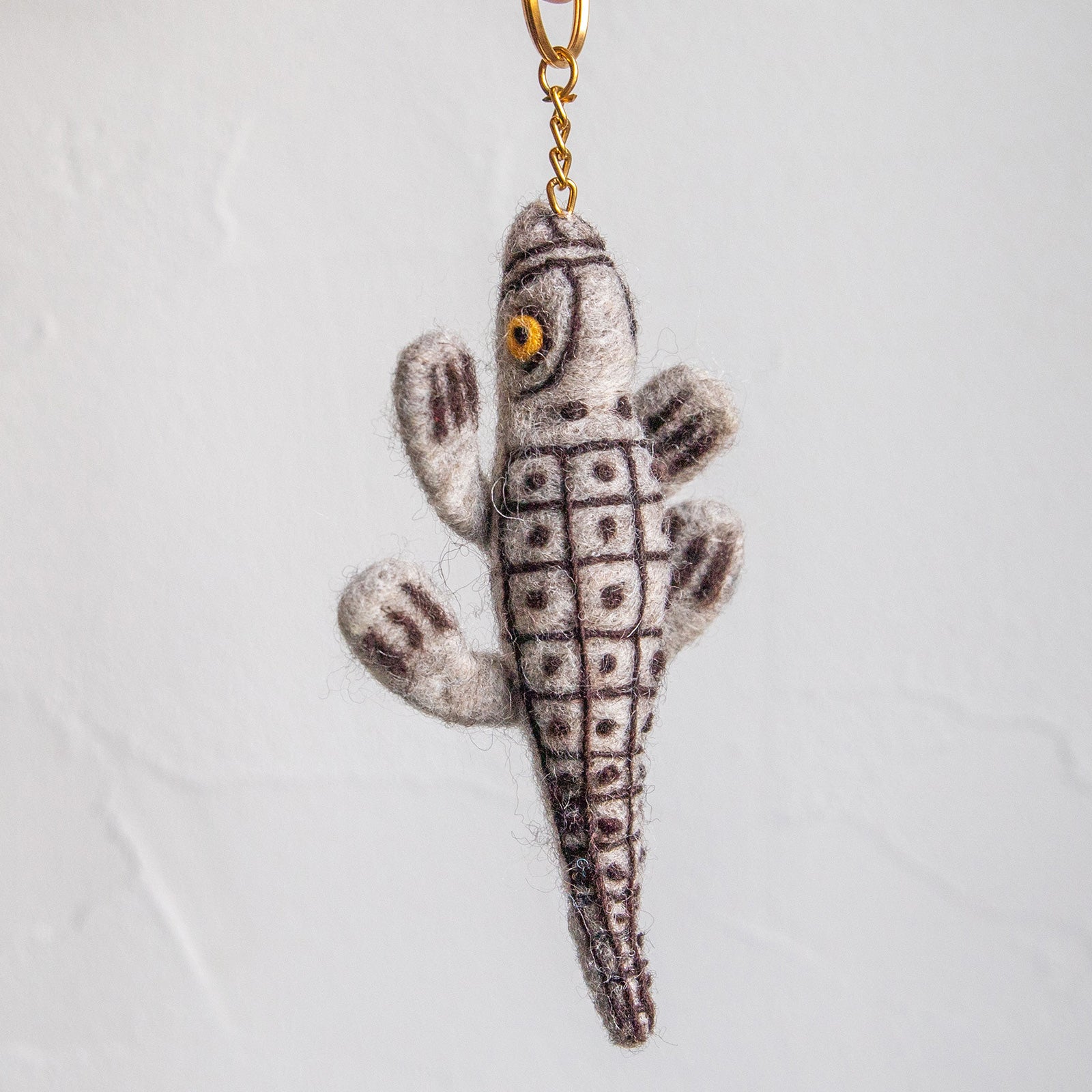 COTTAGE/コテージ　フェルトキーホルダー クロコダイル