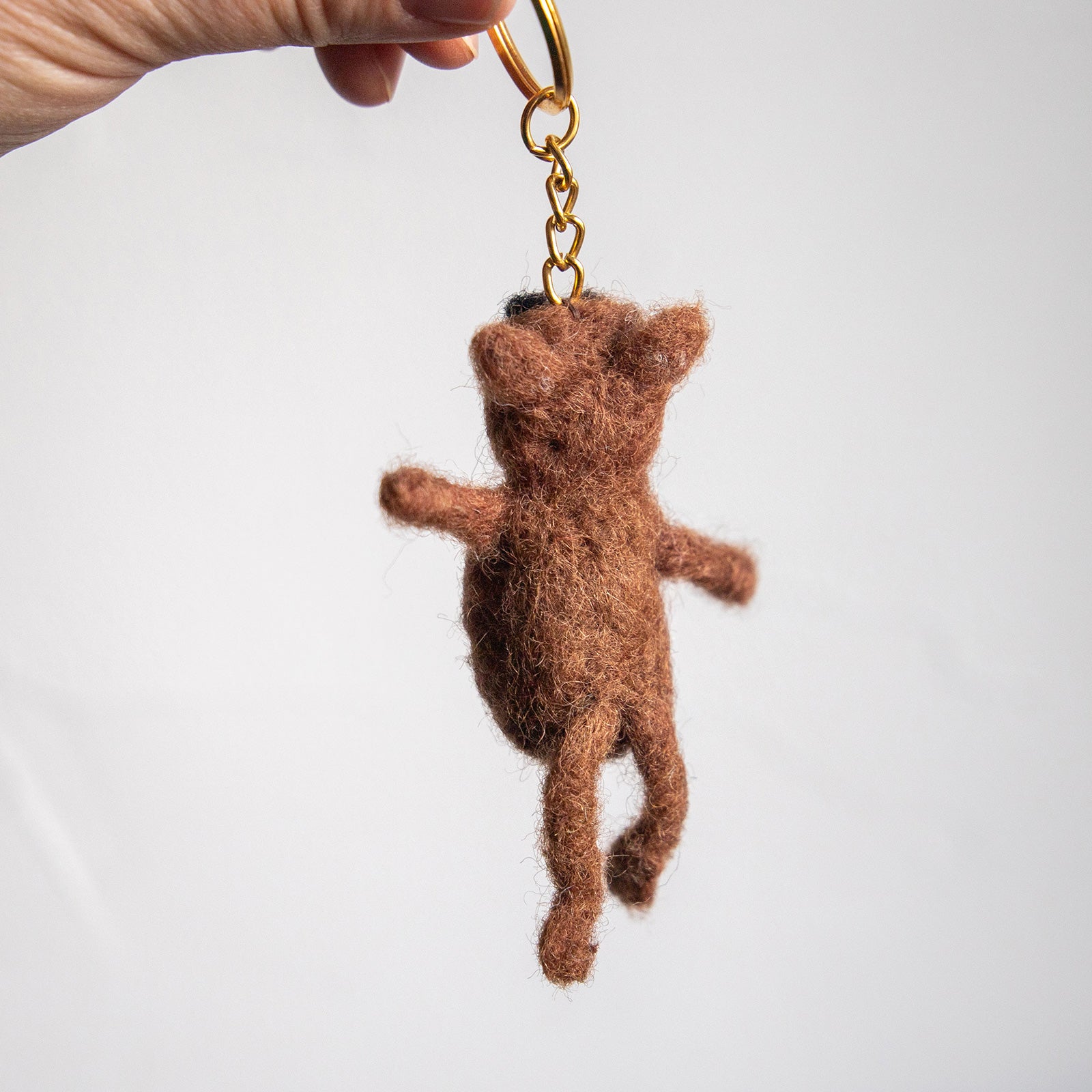COTTAGE/コテージ　フェルトキーホルダー サル