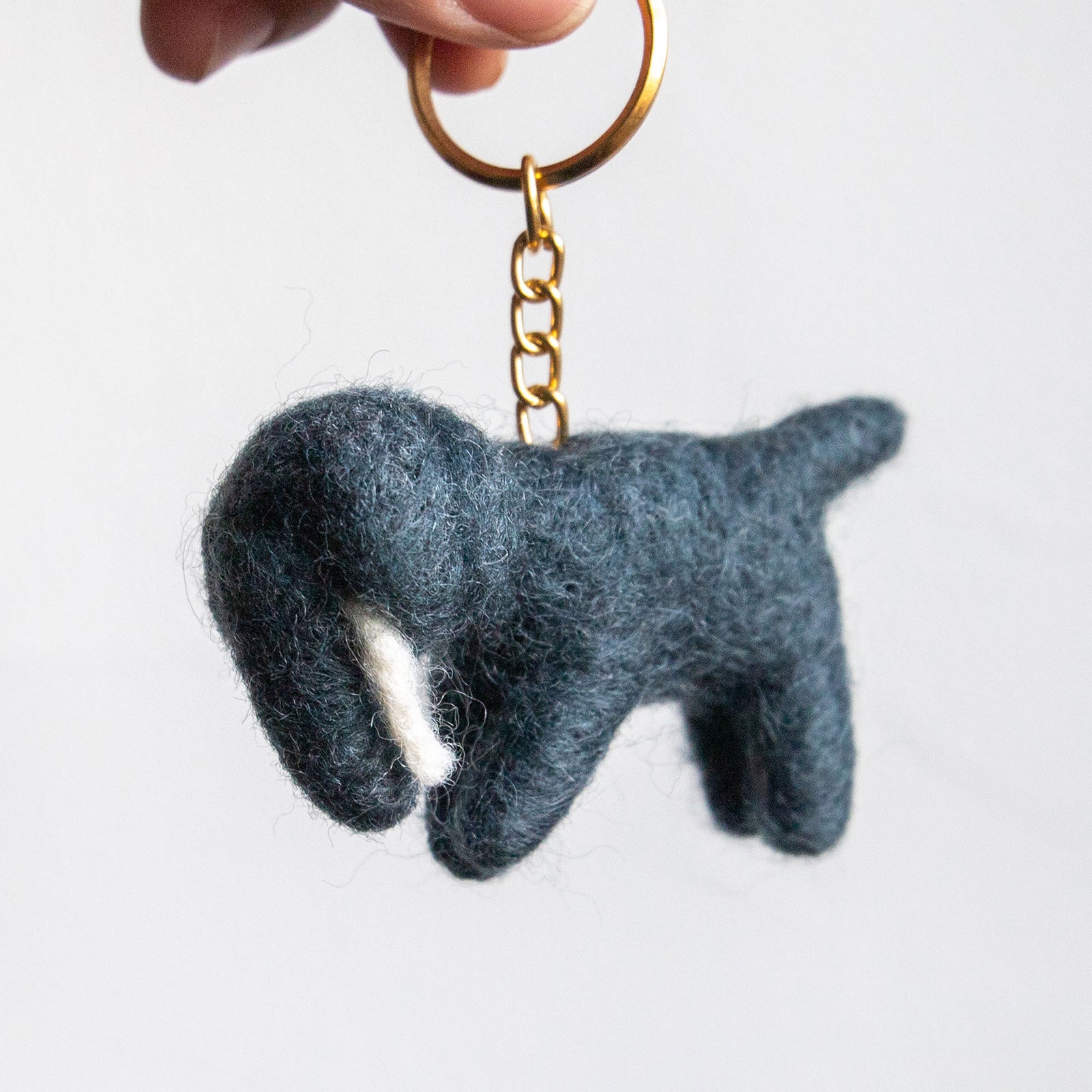 COTTAGE/コテージ　フェルトキーホルダー ゾウ