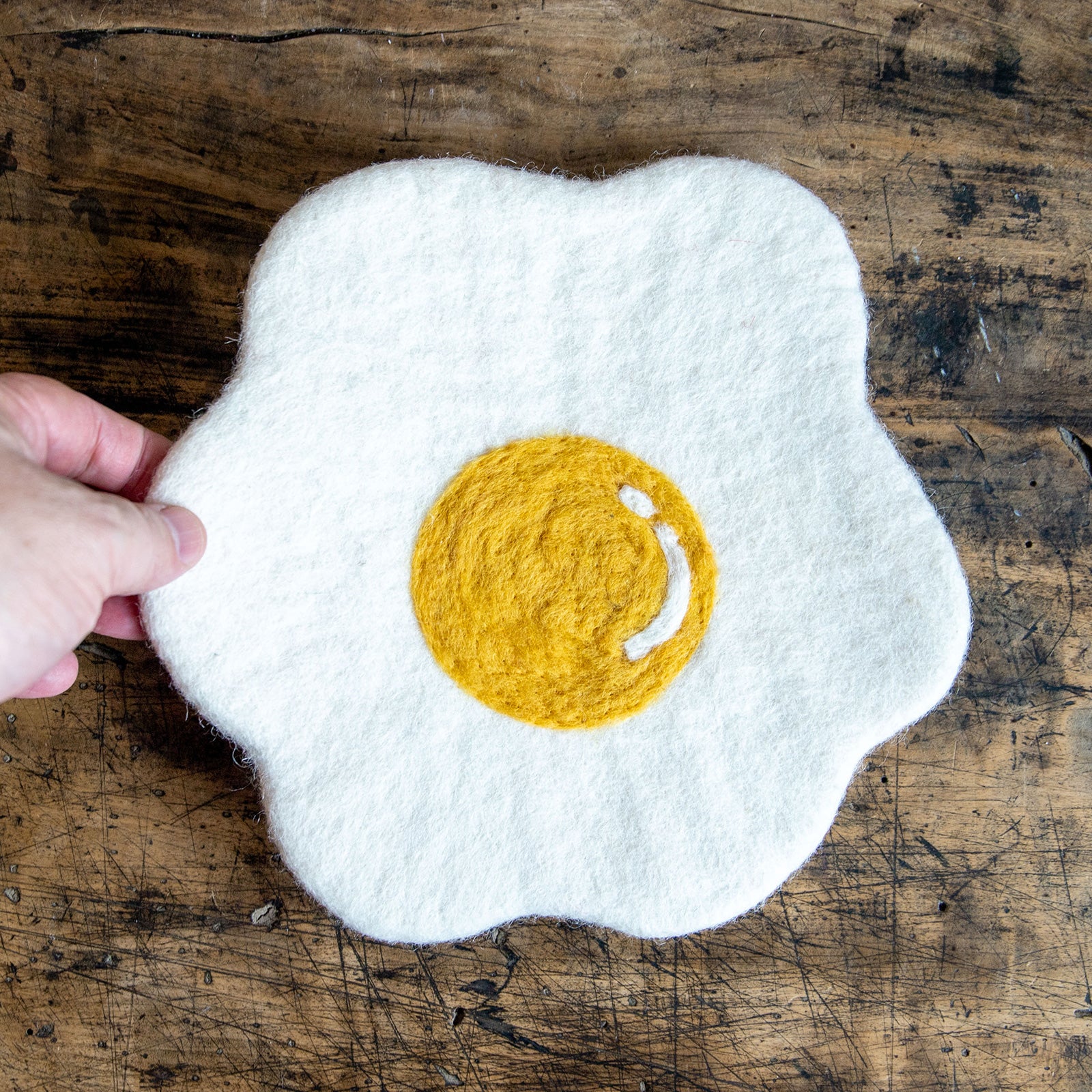 COTTAGE/コテージ　フェルト目玉焼き鍋敷き