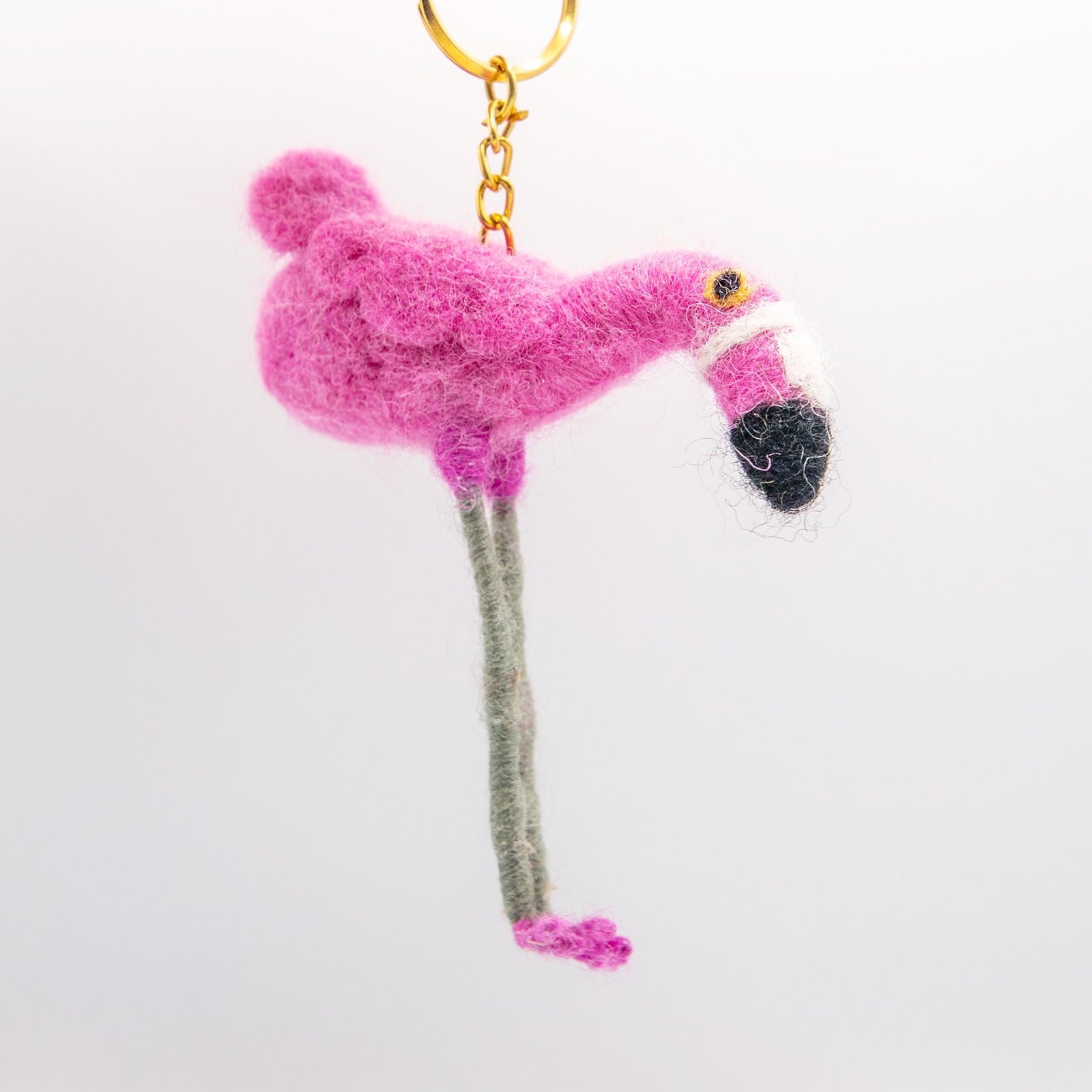 COTTAGE/コテージ　フェルトキーホルダー フラミンゴ