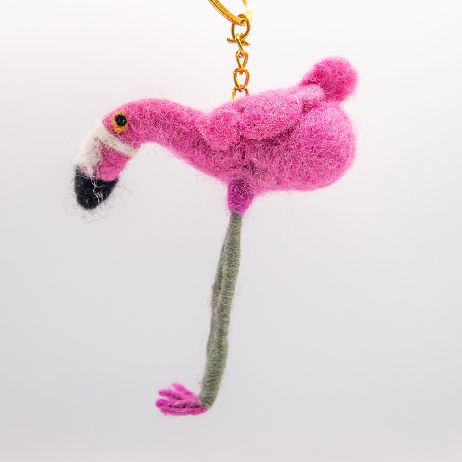 COTTAGE/コテージ　フェルトキーホルダー フラミンゴ