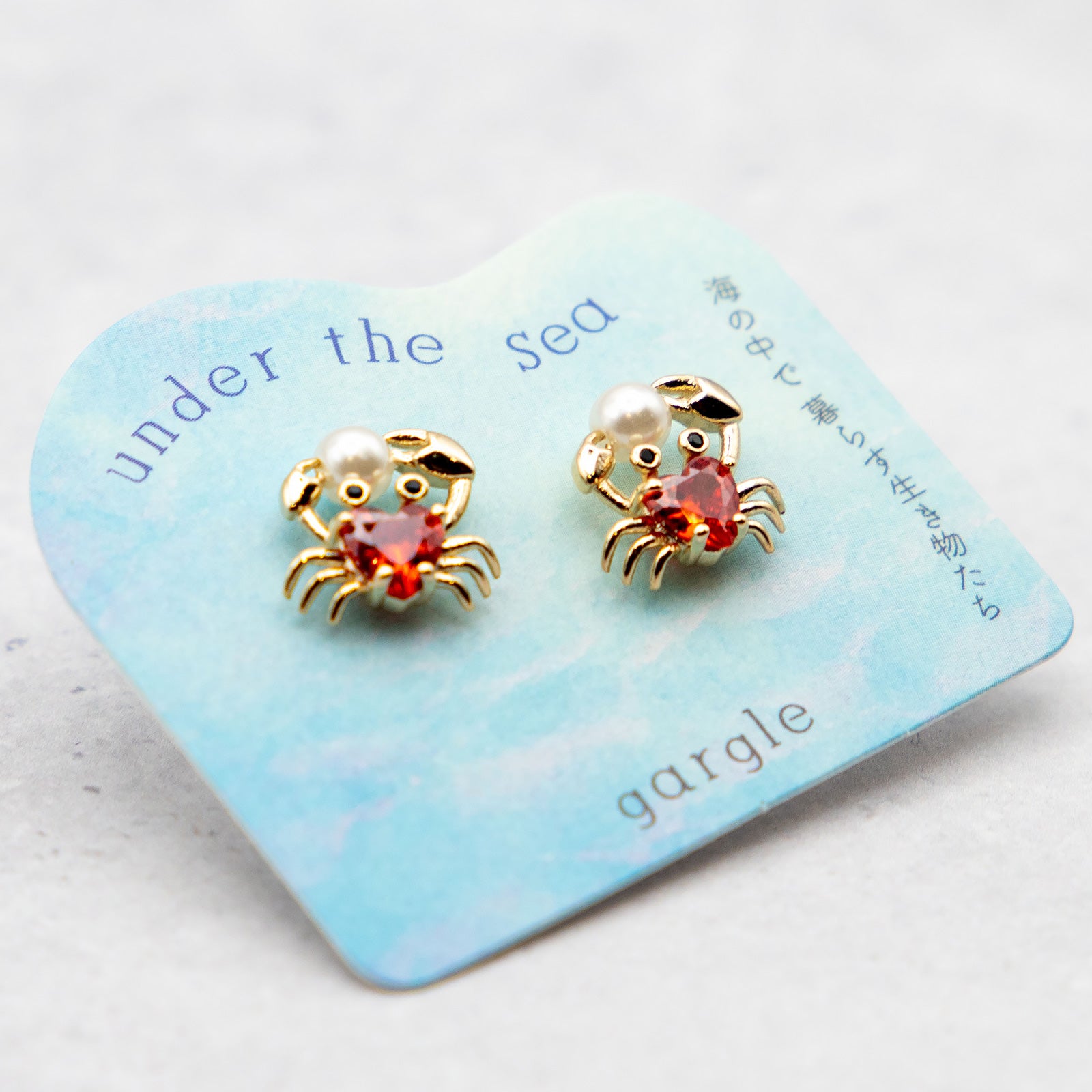 gargle/ガーグル　ジュエルシークリーチャー カニ ピアス