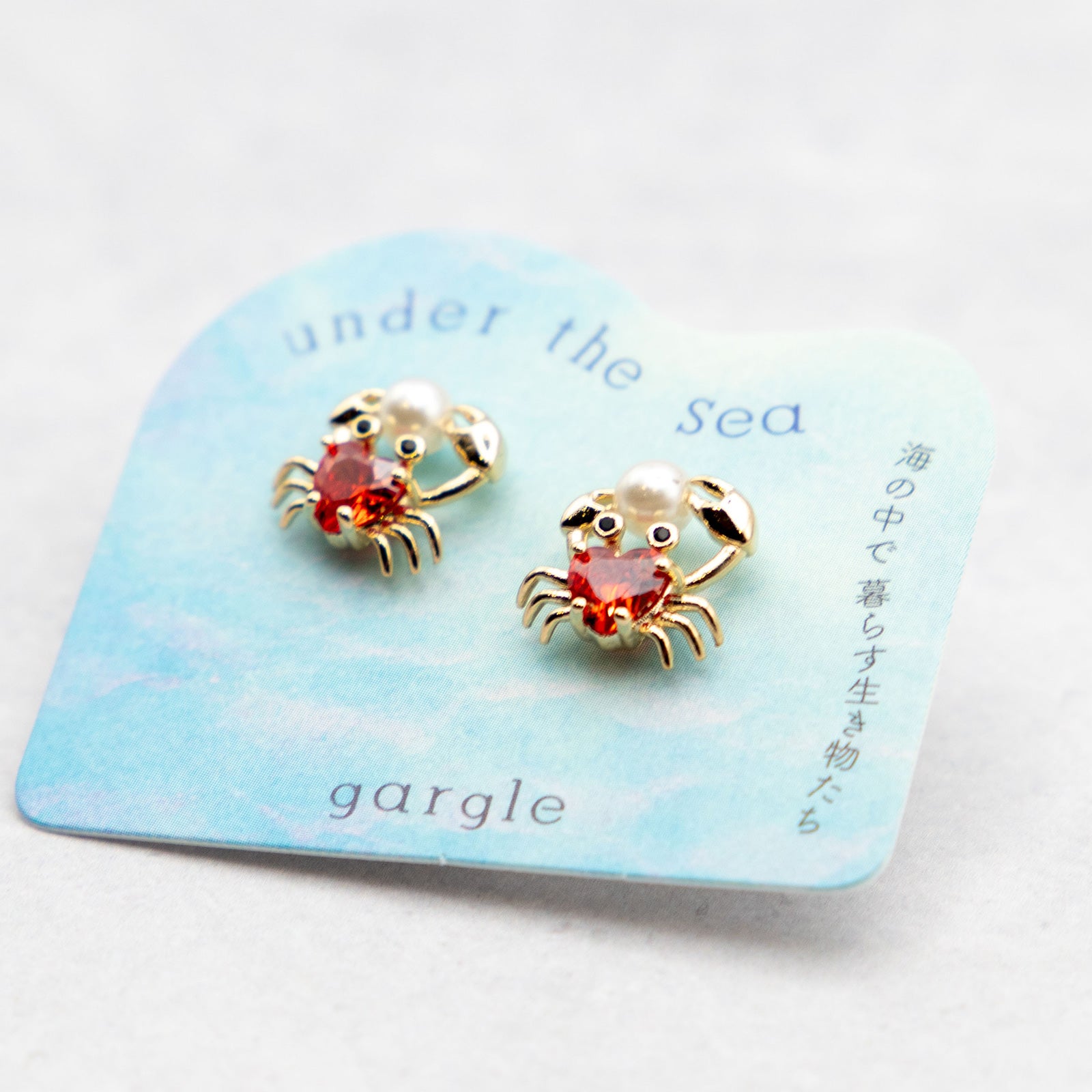 gargle/ガーグル　ジュエルシークリーチャー カニ ピアス